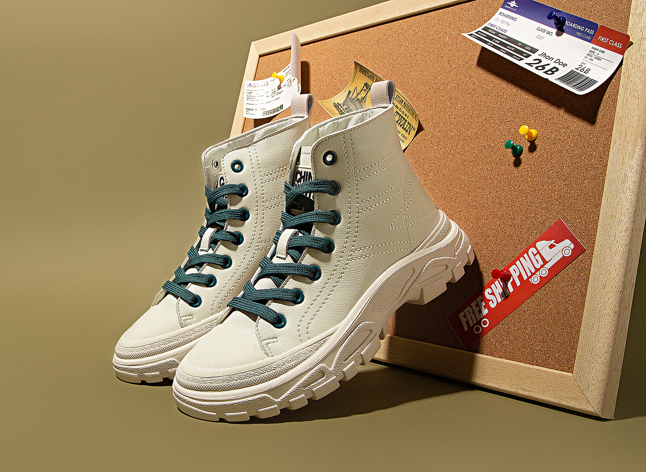 森马鞋品一组创意拍（图ZMjAxNzY3NjQ0） - 修图/后期 - 站酷设计师笺伊原创素材 - 站酷ZCOOL