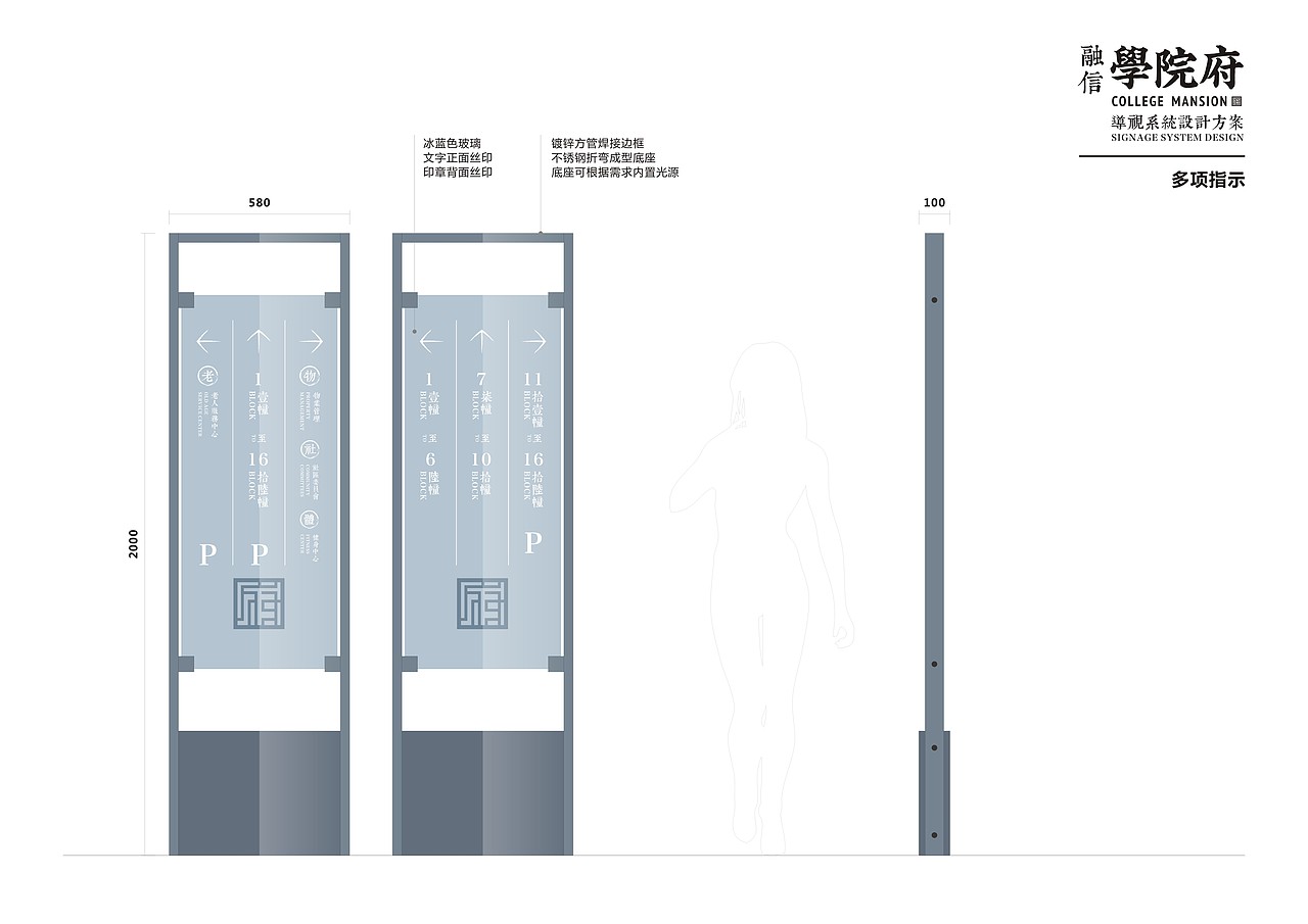 融信·学院府导视系统