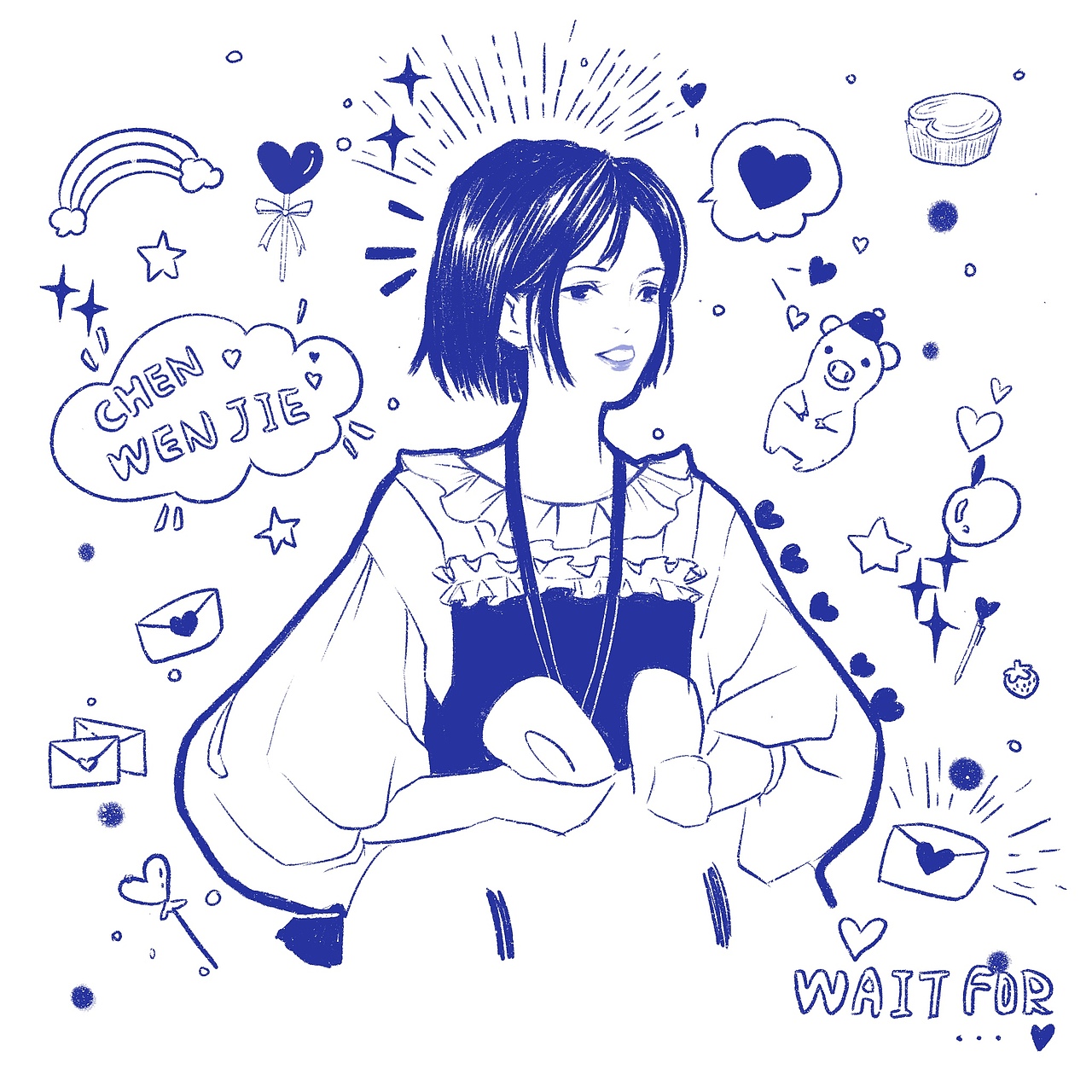 花与叶——森系插画手绘系列（图ZMTg5Nzg5MDE2） - 创作习作 - 站酷设计师花贝抵制人原创素材 - 站酷ZCOOL