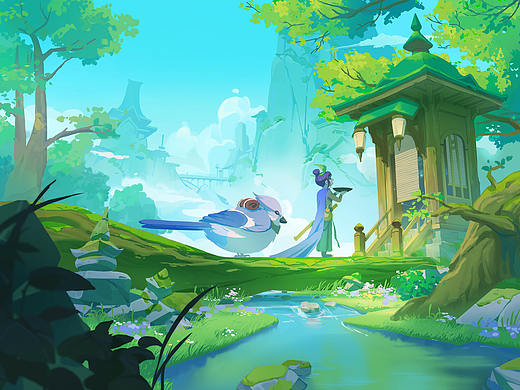 拜神仙啦（个人主页-ZNTg0ODU1MDQ=） - 商业插画 - 站酷设计师斤斤叻原创素材 - 站酷ZCOOL