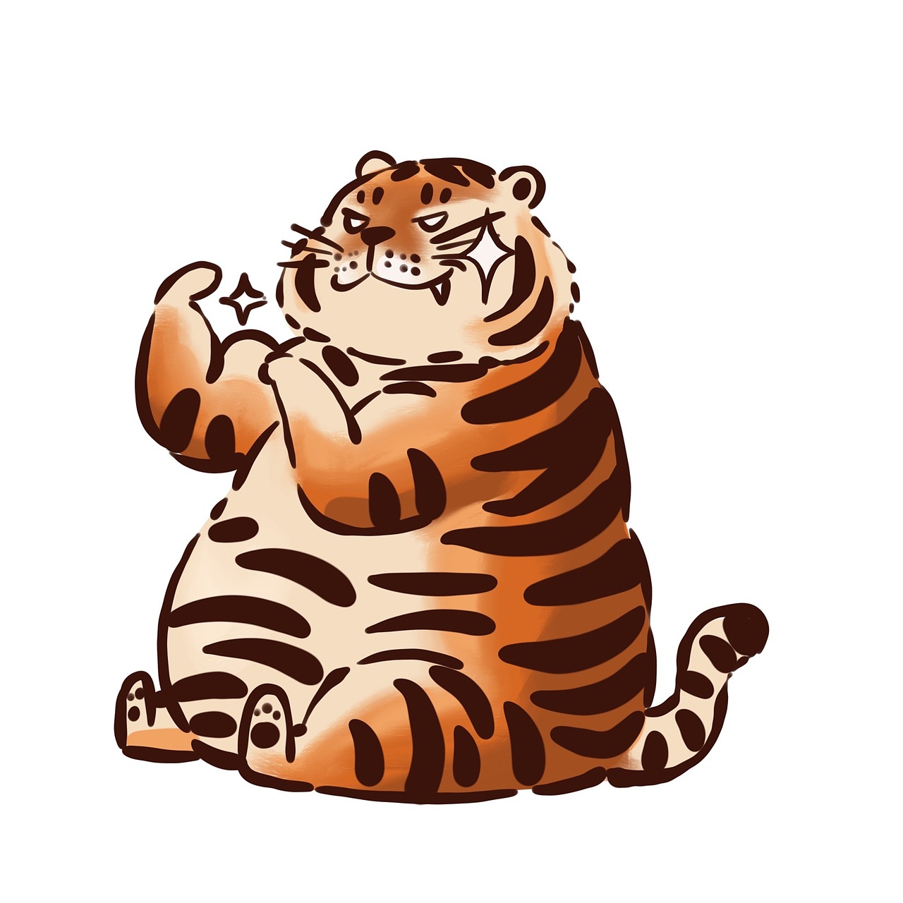 2022,虎虎生威.一组老虎表情包