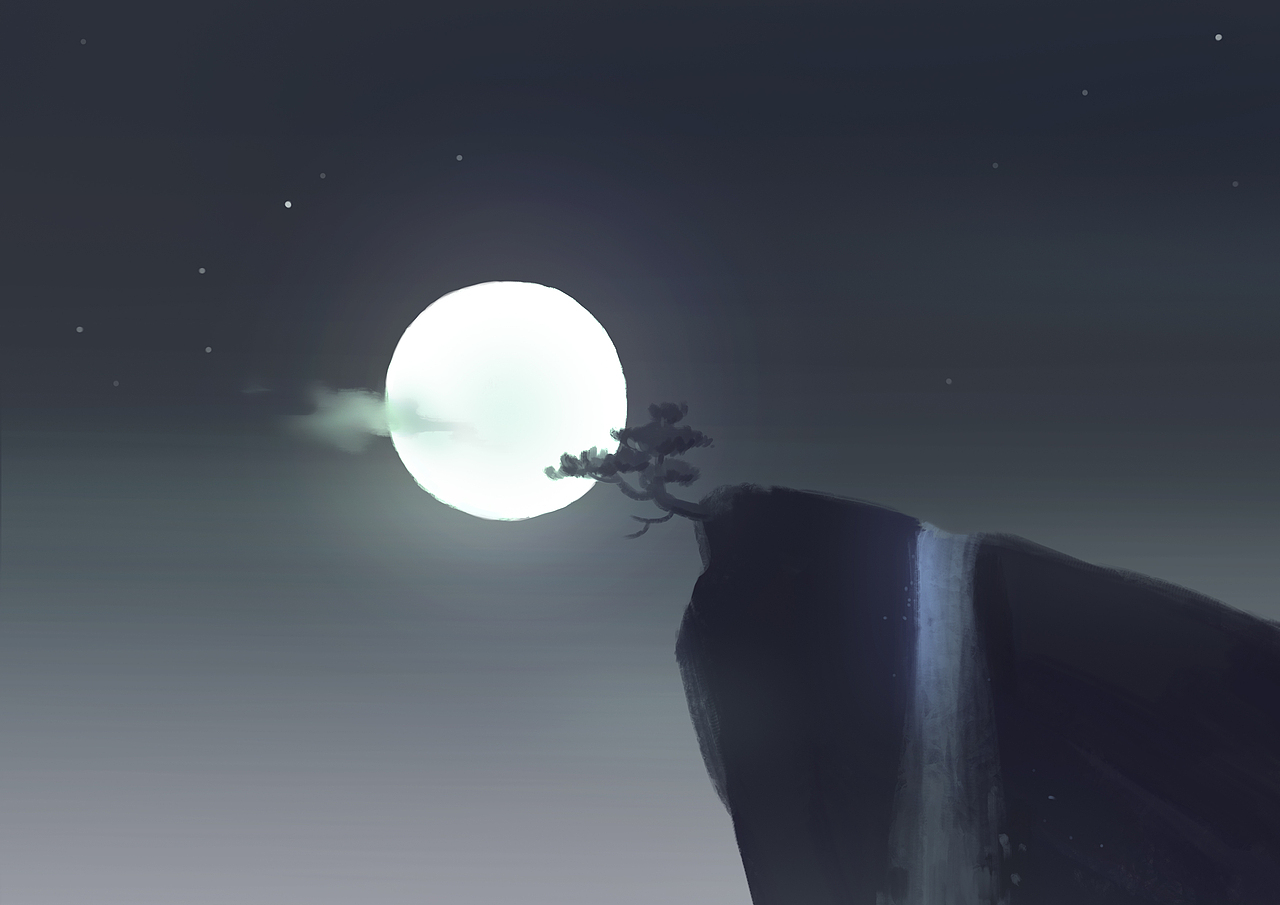 新作《山月集》（图ZNTYwNDU2NjQ=） - 创作习作 - 站酷设计师陈凯鑫原创素材 - 站酷ZCOOL