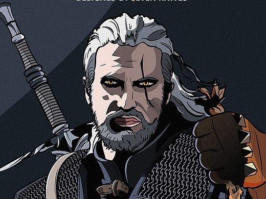 猎魔人-杰洛特海报插画