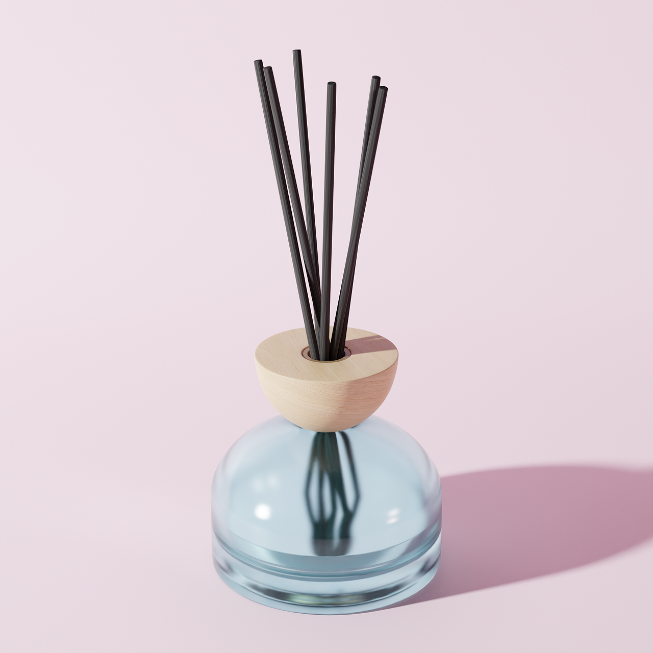 香薰瓶子再渲染