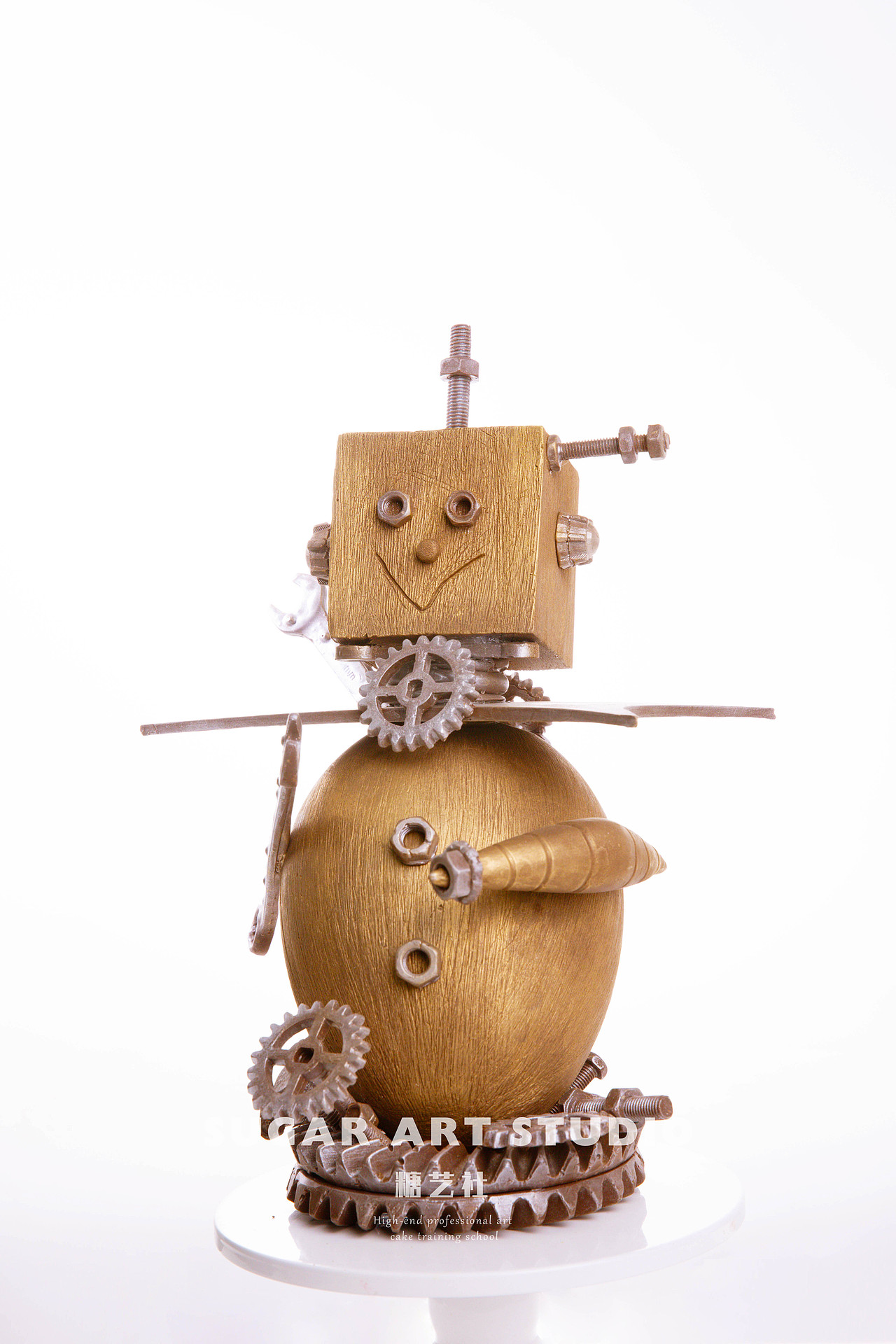 巧克力造型作品动物玩偶巧克力雕塑巧克力showpiece