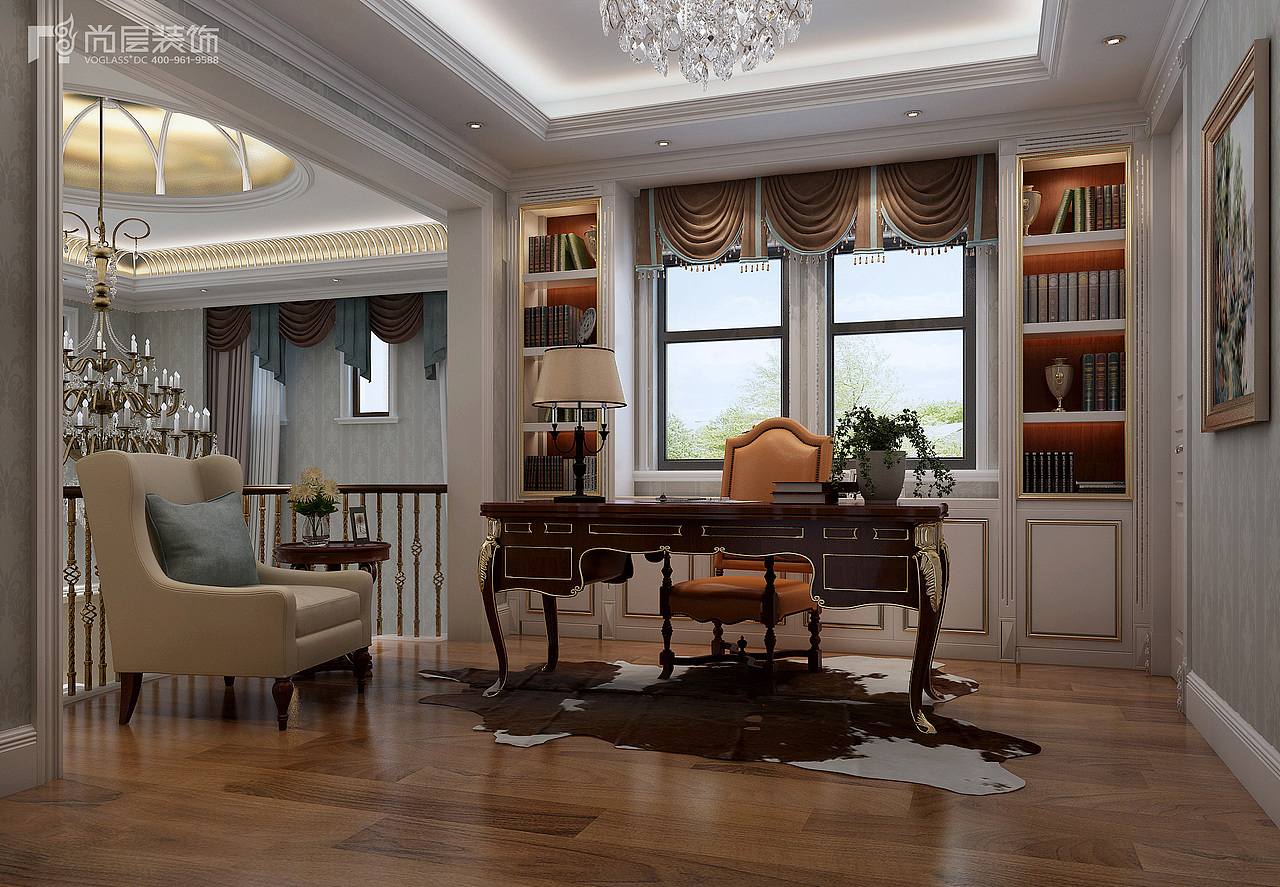上海 | 400㎡凯迪赫菲庄园美式设计案例 | 尚层装饰