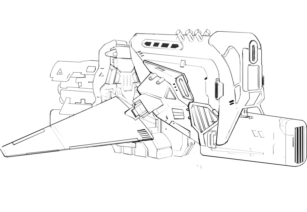 科幻单兵飞行器|插画|概念设定|hits - 原创作品 - 站酷 (zcool)