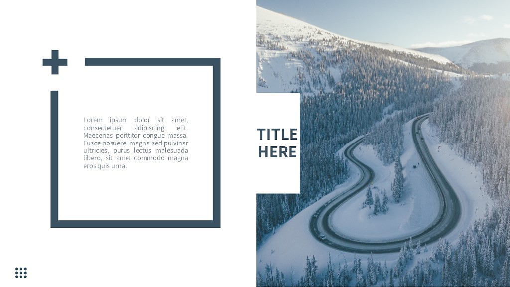 《冬》——原创PPT模板作品