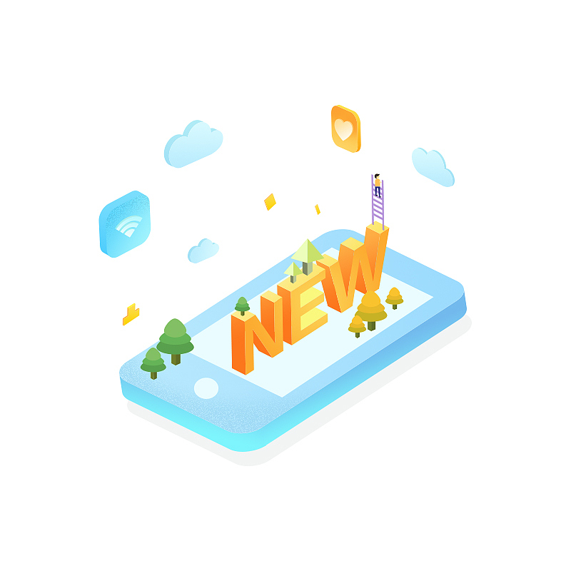 2.5D插画（图ZMTI5MjU3NzY0） - 创作习作 - 站酷设计师小伙partner原创素材 - 站酷ZCOOL