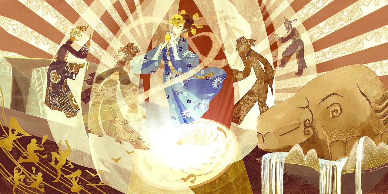 【华为壁纸】成都印象系列1.0——9.0【9图】（图ZMjEzNTY2NzYw） - 商业插画 - 站酷设计师沐斤年原创素材 - 站酷ZCOOL