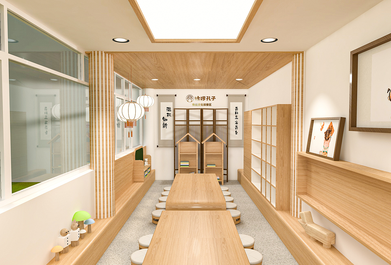 幼儿园国学传统文化主题教室（图ZMjcxOTU3MTE2） - 其他空间 - 站酷设计师再想一下下原创素材 - 站酷ZCOOL