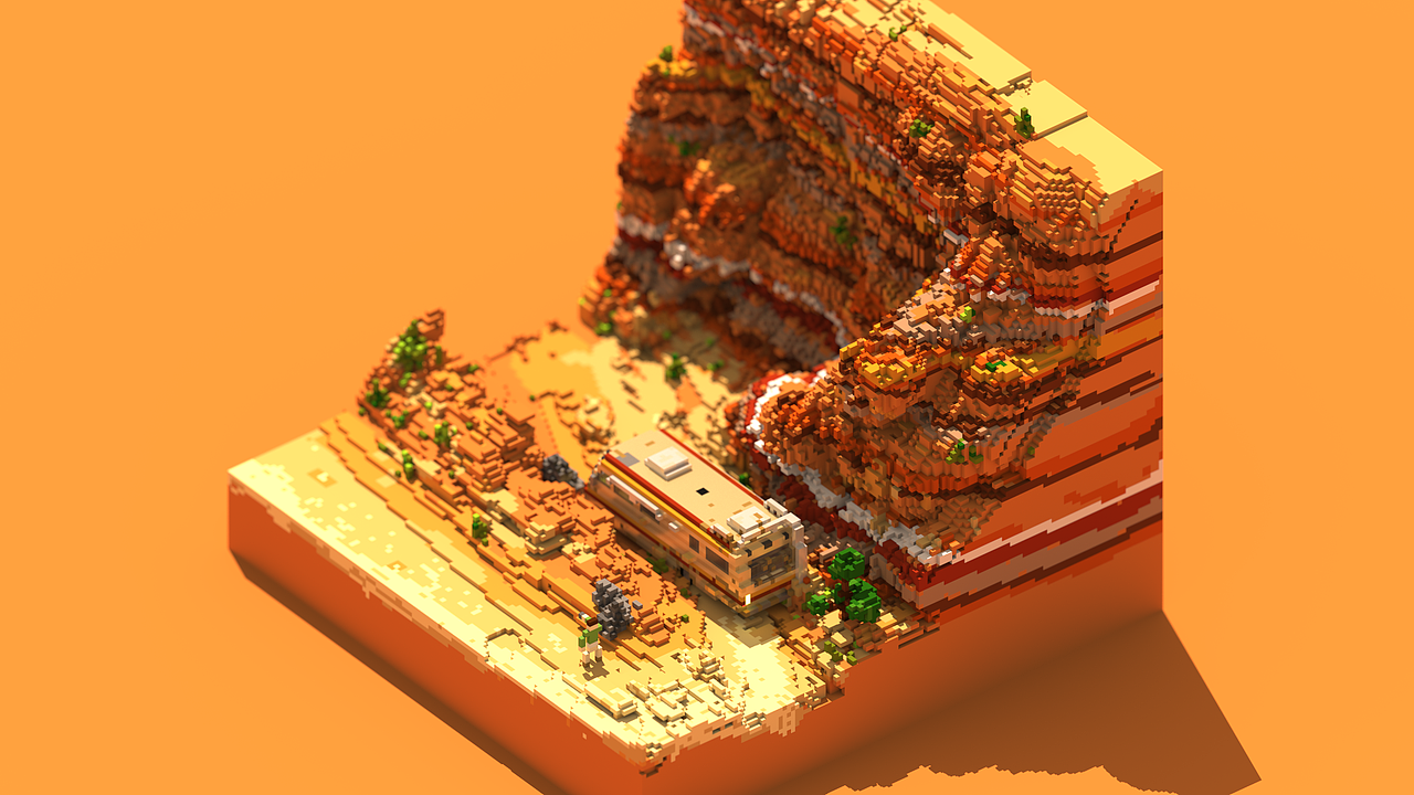magicavoxel 绝命毒师第一季第一集（图ZOTI3NDk3MDg=） - 动画/影视 - 站酷设计师GuomuGuomu原创素材 - 站酷ZCOOL