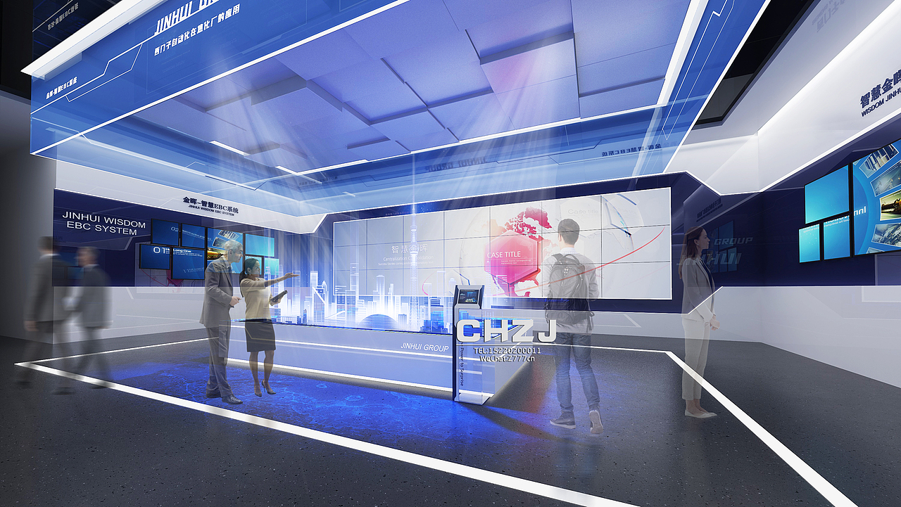 企业展厅（图ZMjk1NTM4MzA4） - 展陈设计 - 站酷设计师少即多原创素材 - 站酷ZCOOL