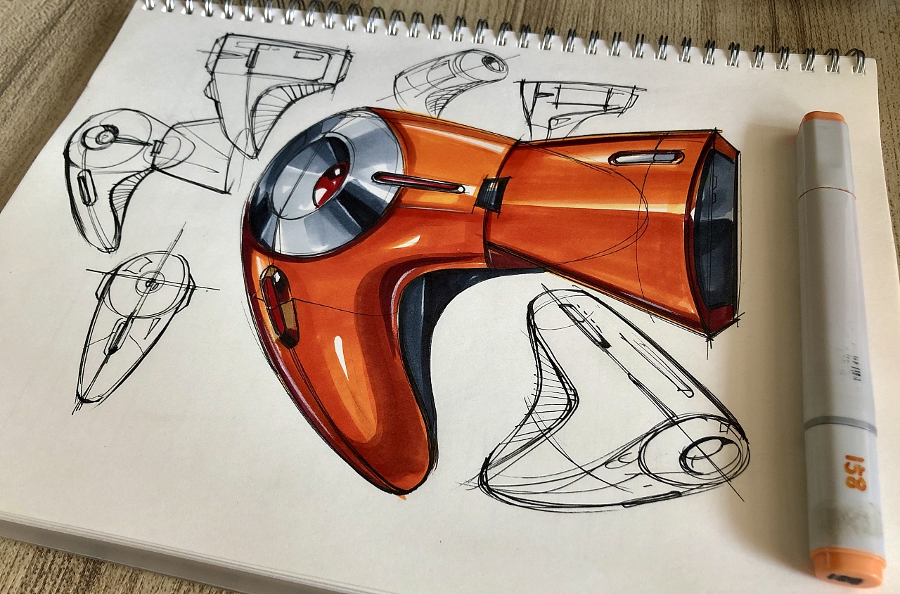 一张纸工业设计手绘|工业/产品|生活用品|张维国 - 原创作品 - 站酷