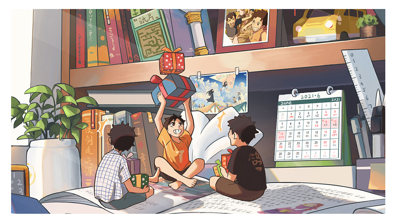交换礼物的小人(图ZMjU2ODk5MTcy) - 创作习作 - 站酷设计师青栗子原创素材 - 站酷ZCOOL