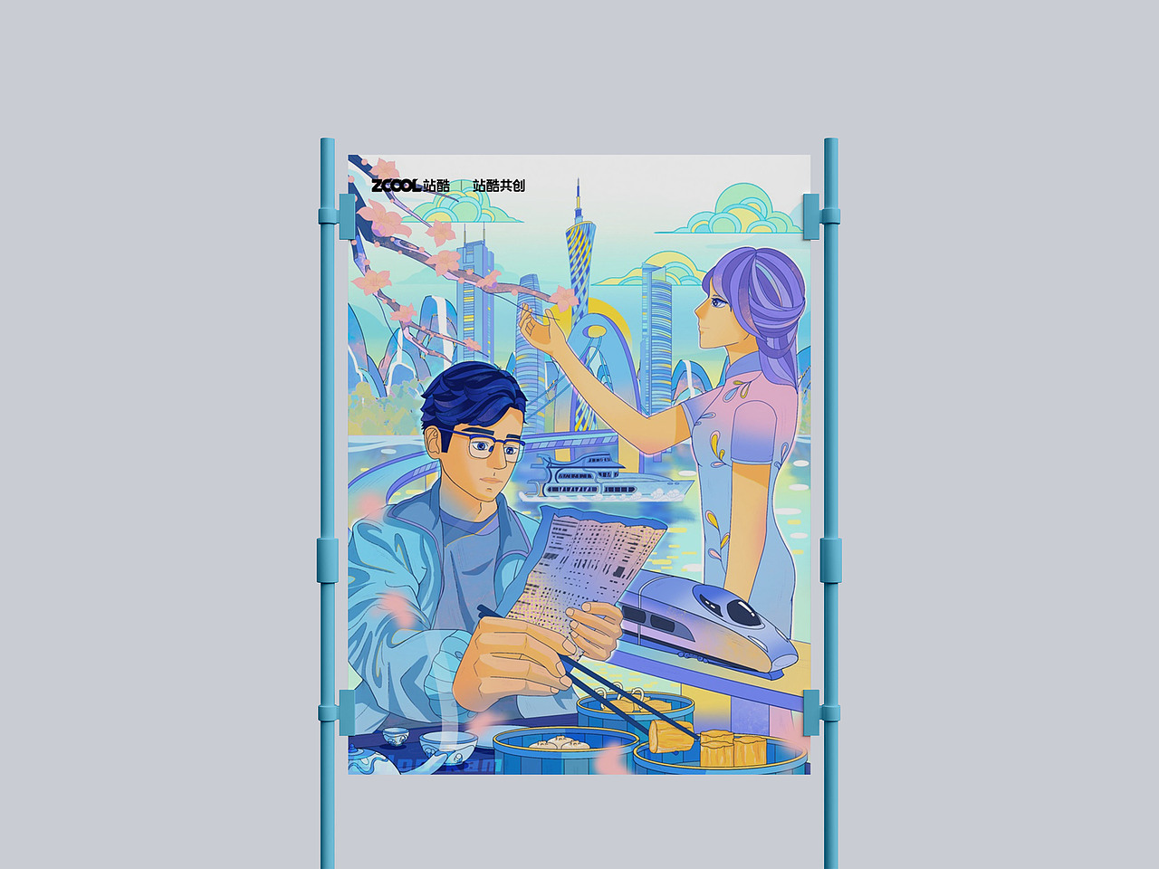 #城市文化100#花开广州（图ZMzM0MDA2ODA0） - 艺术插画 - 站酷设计师Hookam原创素材 - 站酷ZCOOL