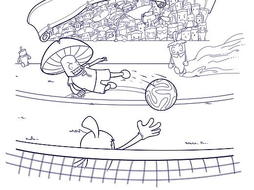 足球相關(guān)吧？（起名廢柴）（個(gè)人主頁(yè)-ZMjg3MTU0ODQ=） - 藝術(shù)插畫(huà) - 站酷設(shè)計(jì)師葉謹(jǐn)言原創(chuàng)素材 - 站酷ZCOOL