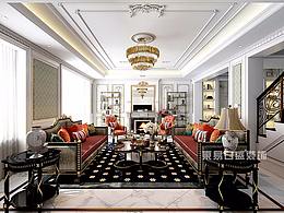 大連裝修設(shè)計(jì)-法式風(fēng)情-億峰8號(hào)別墅