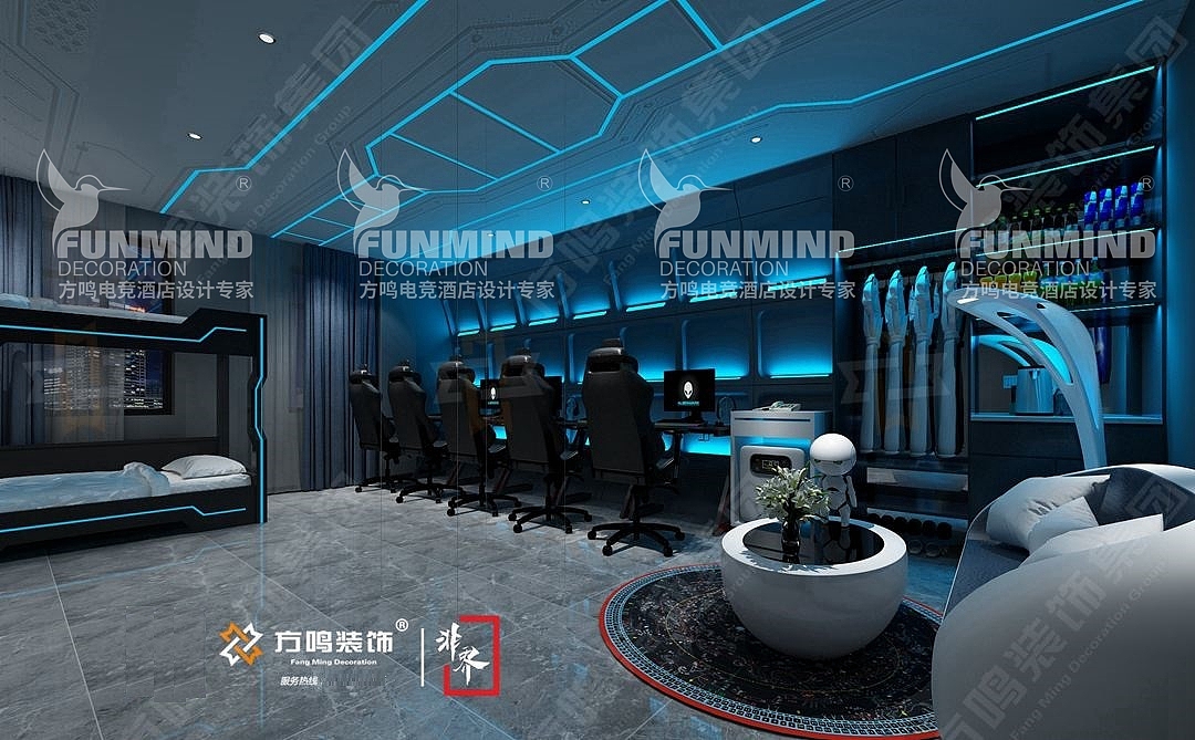中国首家科幻太空主题电竞酒店装修设计_君诚电竞酒店