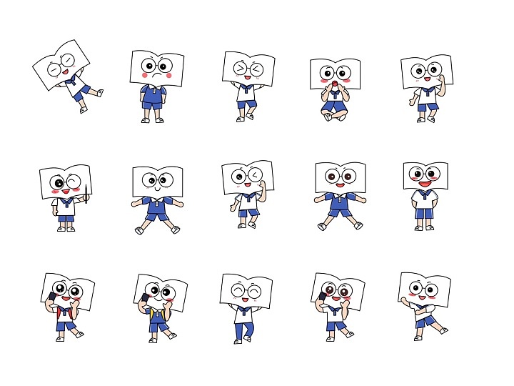 新東方深圳校服書人形象設(shè)計(jì)（圖ZMjA4MTA1NTgw） - IP形象 - 站酷設(shè)計(jì)師Z50579123原創(chuàng)素材 - 站酷ZCOOL