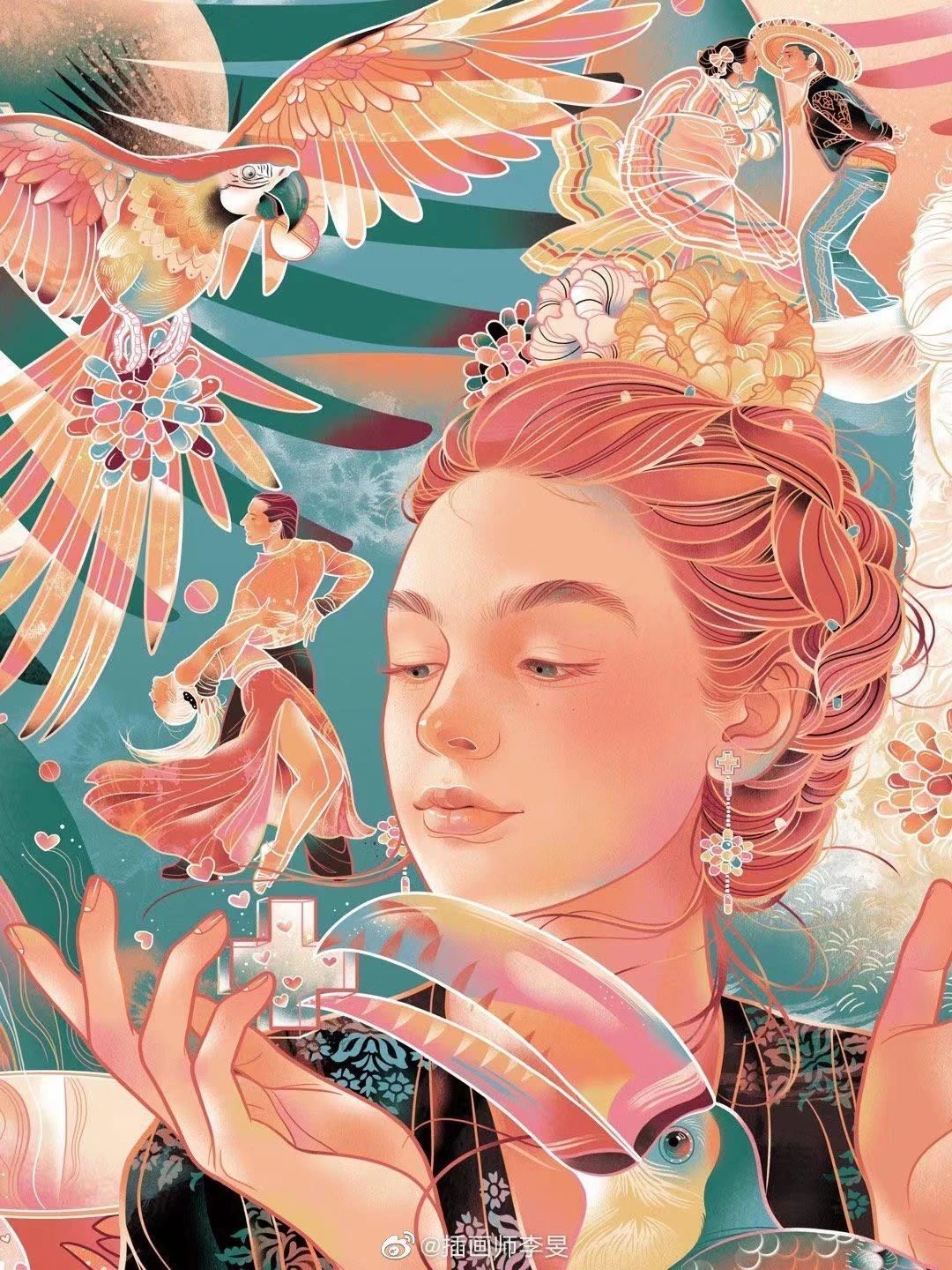 《中国日报》海外版喊你来抄作业!简直就是传统插画,版式设计教科书