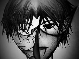 黑色男生服装图案 男头