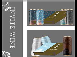 Invite wine 酒瓶包装设计