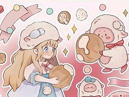 【咕卡贴纸】来和小羊吃甜品吧！