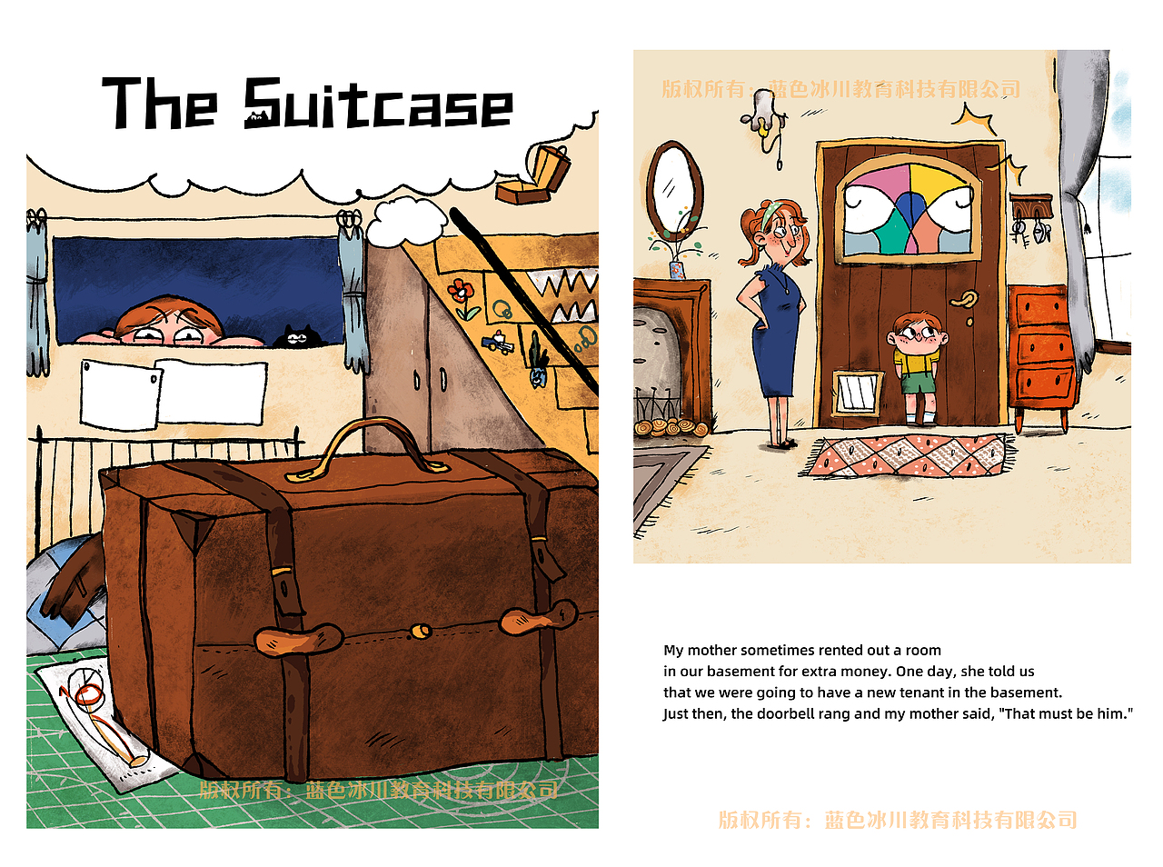 英文绘本-The Suitcase（图ZMjY2OTkwNTgw） - 儿童插画 - 站酷设计师皮铁锤我们走原创素材 - 站酷ZCOOL