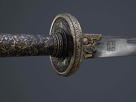 3D武器康熙戰刀