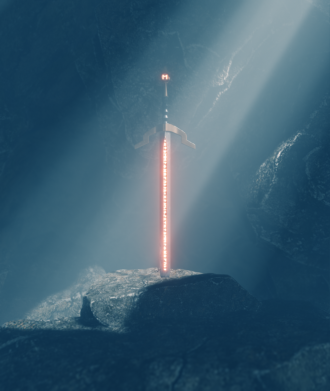 石中剑|三维|场景|小猪猪是大侠啊_临摹作品-站酷zcool