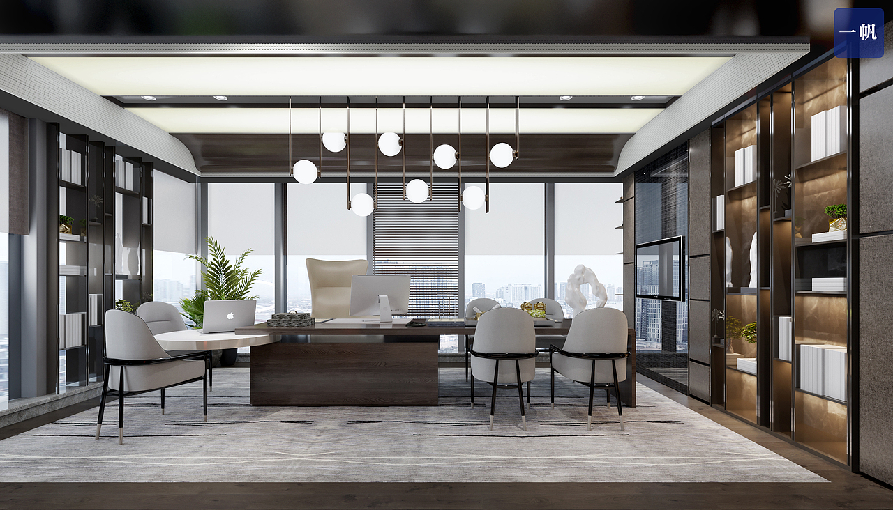 【一帆设计】spa会所和办公室效果图表现