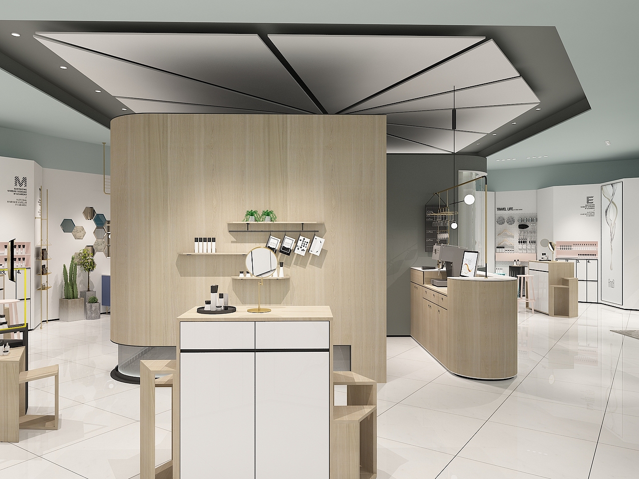 養(yǎng)膚護膚館×SMOO I 美容店鋪設(shè)計（圖ZMjc2NDgxNjI4） - 其他空間 - 站酷設(shè)計師Armin阿民原創(chuàng)素材 - 站酷ZCOOL