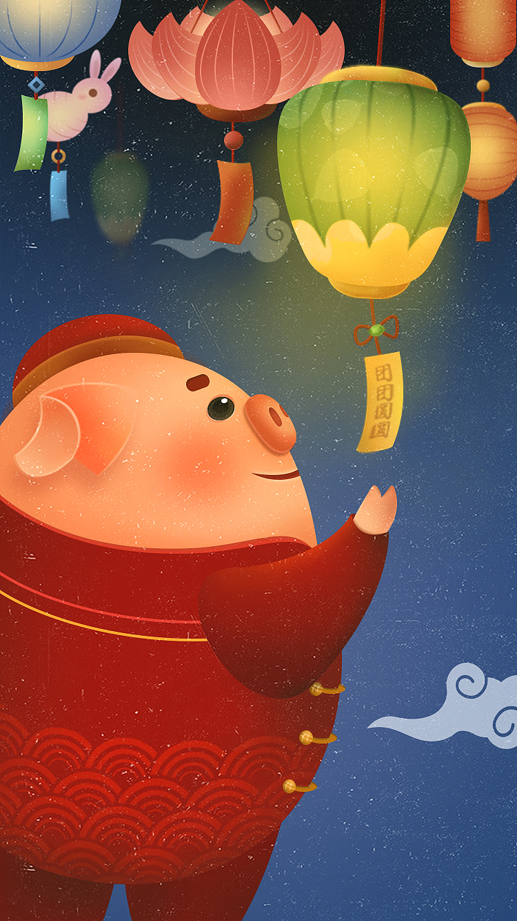 2019-节日祝福（图ZMTcwNzM1OTMy） - 商业插画 - 站酷设计师一鸭梨原创素材 - 站酷ZCOOL