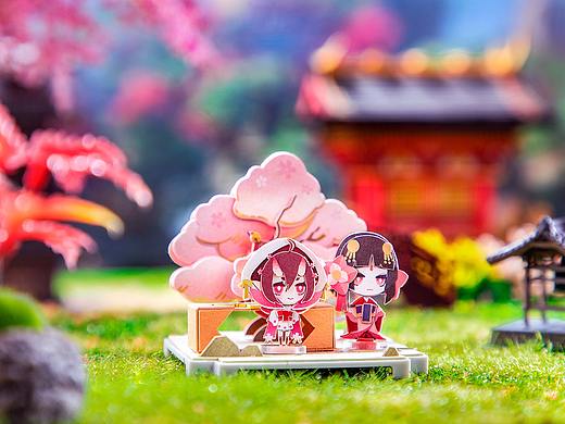 《阴阳师妖怪屋》庭院景盒系列——纸艺盲盒拍摄