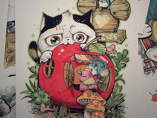 《喵言喵语》手绘插画