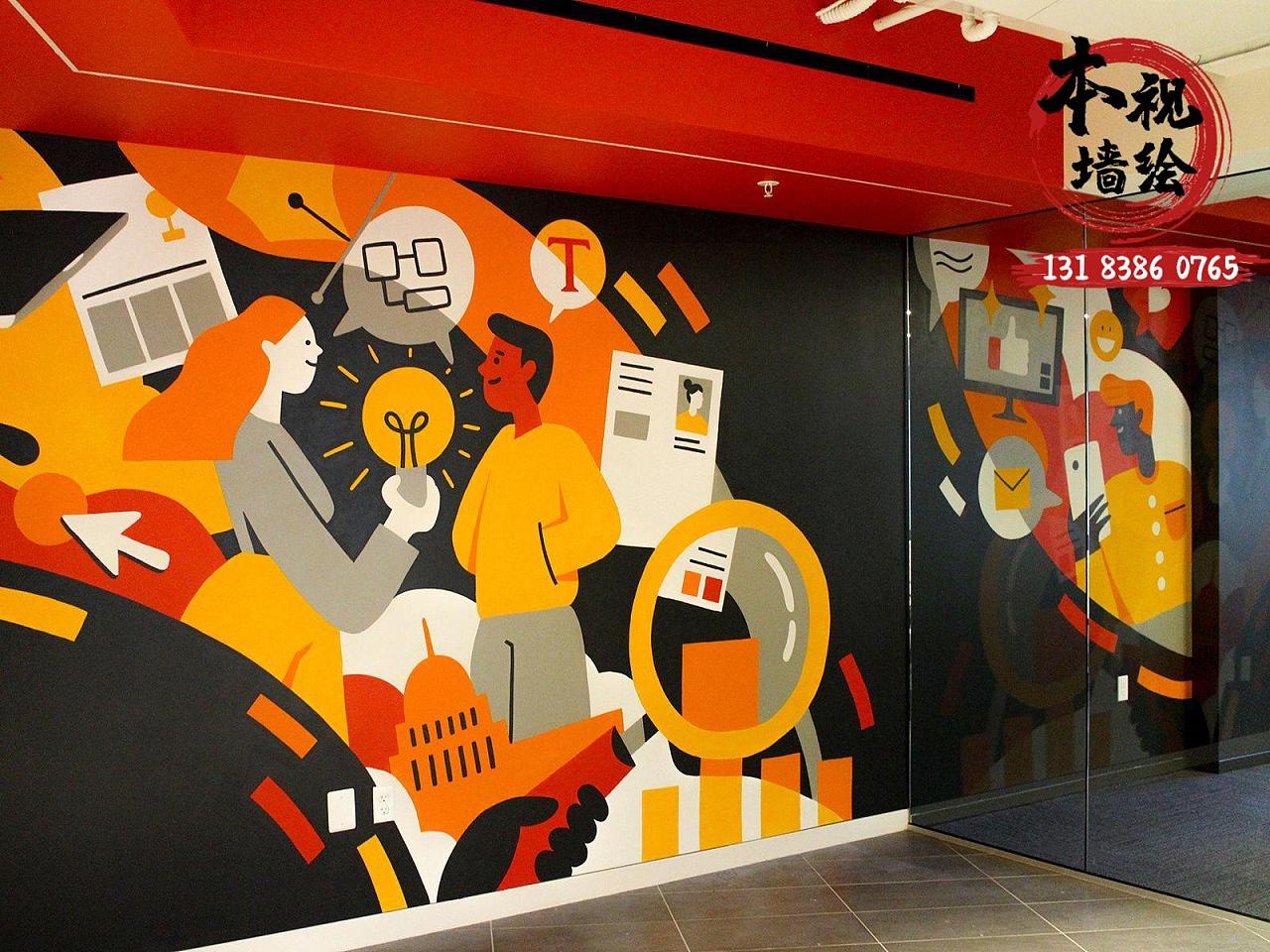 成都家装墙体彩绘|纯艺术|绘画|本视墙绘 - 原创作品 - 站酷 (zcool)