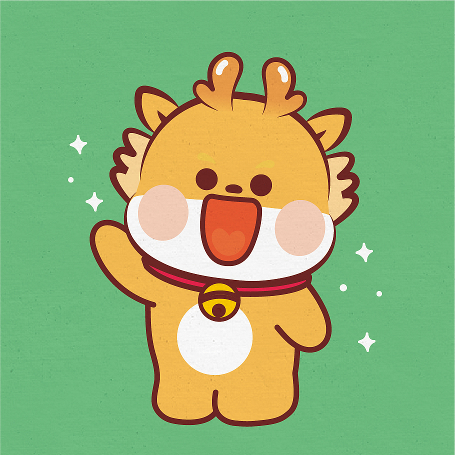 小飞龙可爱卡通表情包设计插画（图ZMzU5ODY4Mzk2） - 商业插画 - 站酷设计师阿茹生肖IP原创素材 - 站酷ZCOOL