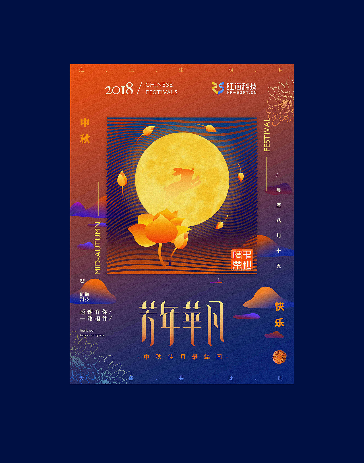 2018中秋与国庆海报设计（图ZMTI5MzYzMzgw） - 海报 - 站酷设计师小晕晕原创素材 - 站酷ZCOOL