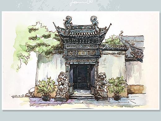 豫園 2（個(gè)人主頁(yè)-ZMzE2MjAzNzY=） - 繪畫(huà) - 站酷設(shè)計(jì)師jessicaqlj原創(chuàng)素材 - 站酷ZCOOL