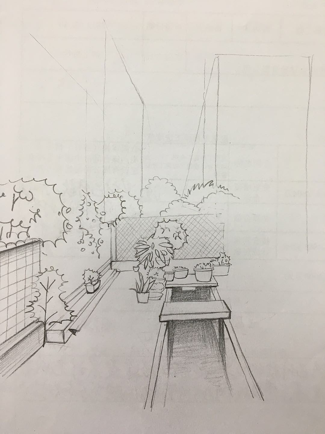 七彩爱花画坊 12期室外设计透视基础第7天