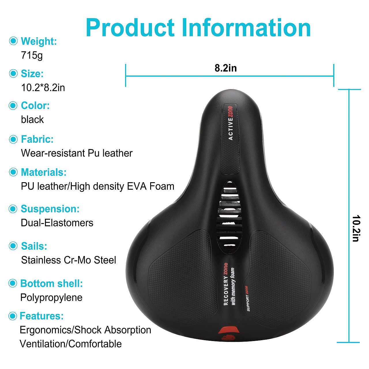 亚马逊产品图片拍摄制作,自行车座图片制作