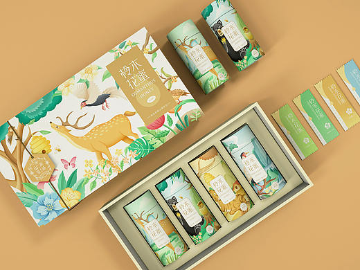 山水蜜境 | 柃木花蜜包裝（個(gè)人主頁-ZNTgxMTY2MTI=） - 包裝 - 站酷設(shè)計(jì)師圣西羅的紅與黑原創(chuàng)素材 - 站酷ZCOOL