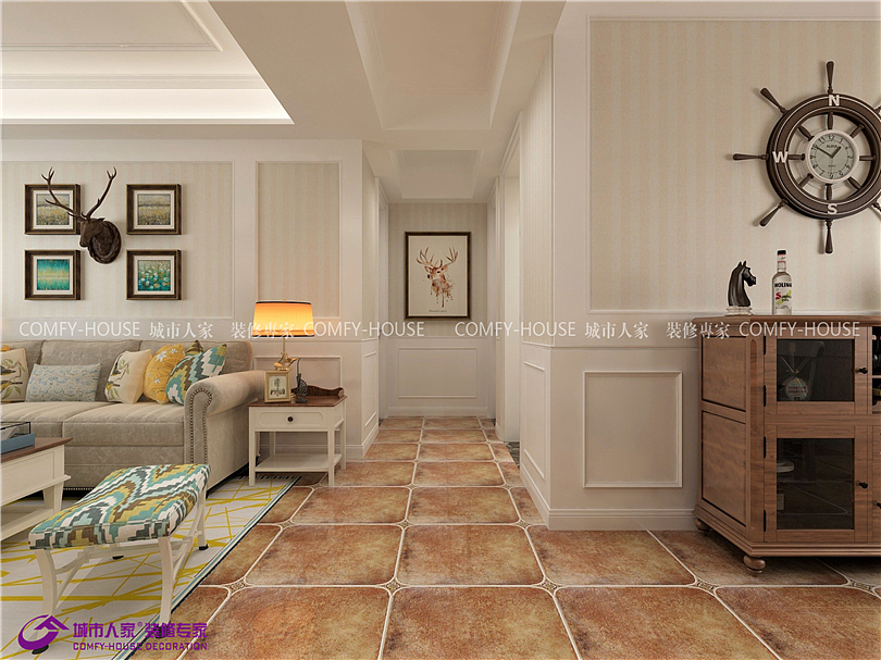 长清金基悦麓130平三室两厅田园风格装修（图ZMTczMTA3MjU2） - 家装设计 - 站酷设计师济南城市人家装饰原创素材 - 站酷ZCOOL