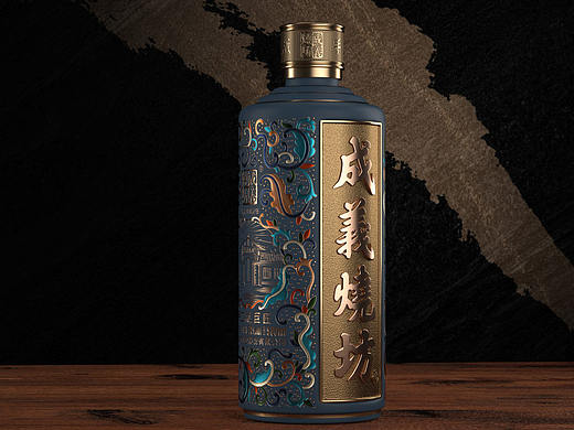 贵州酱酒成义烧坊巨匠酒包装设计【黑马奔腾设计】