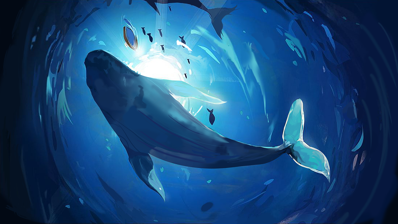 蓝鲸动漫图片壁纸图片