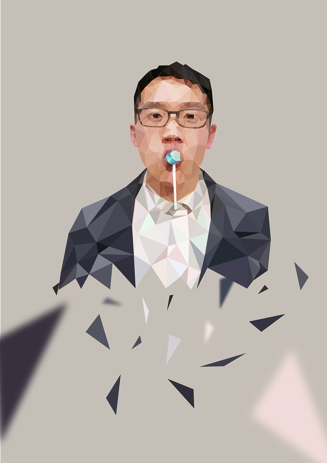 Love in lowpoly（图ZMzM4NDkxNDg=） - 图案 - 站酷设计师PPbebrave原创素材 - 站酷ZCOOL