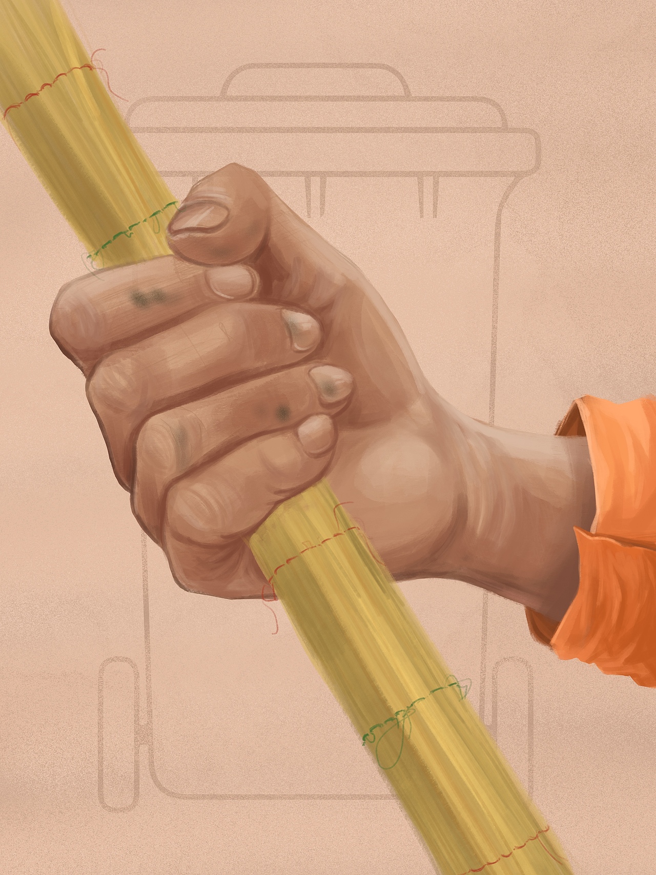 【劳动者的手】插画（图ZMjE0NzA2ODM2） - 商业插画 - 站酷设计师Greatartist1原创素材 - 站酷ZCOOL