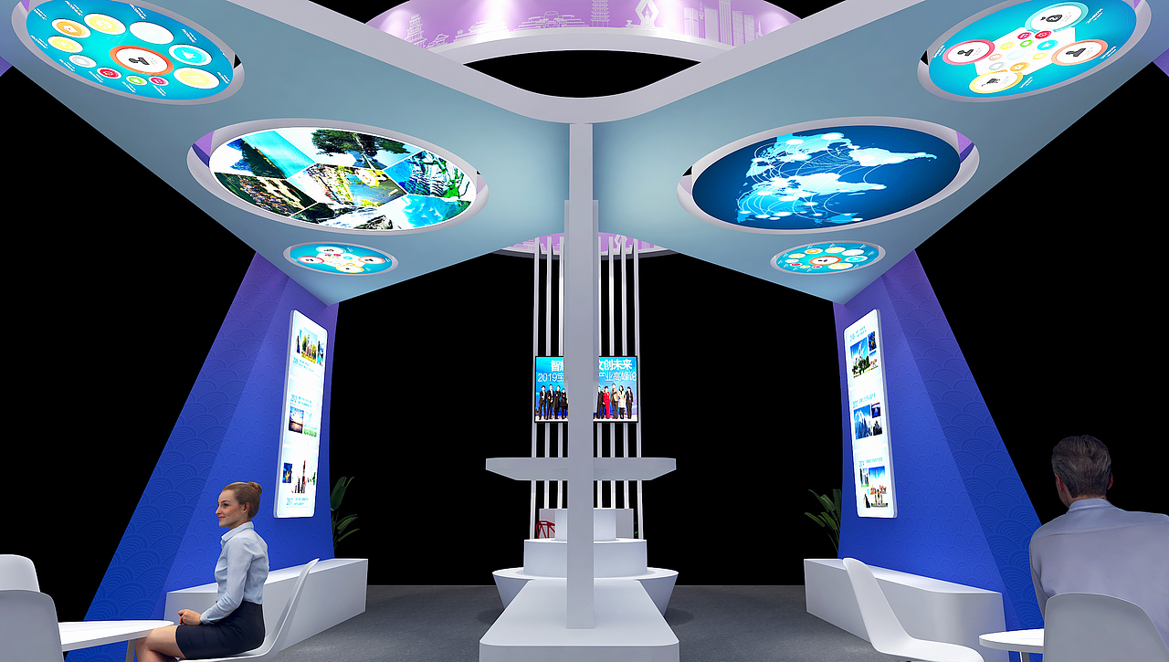 互联网电子商务展馆（图ZMTQ0NDkxMjAw） - 其他三维 - 站酷设计师莫非1989原创素材 - 站酷ZCOOL