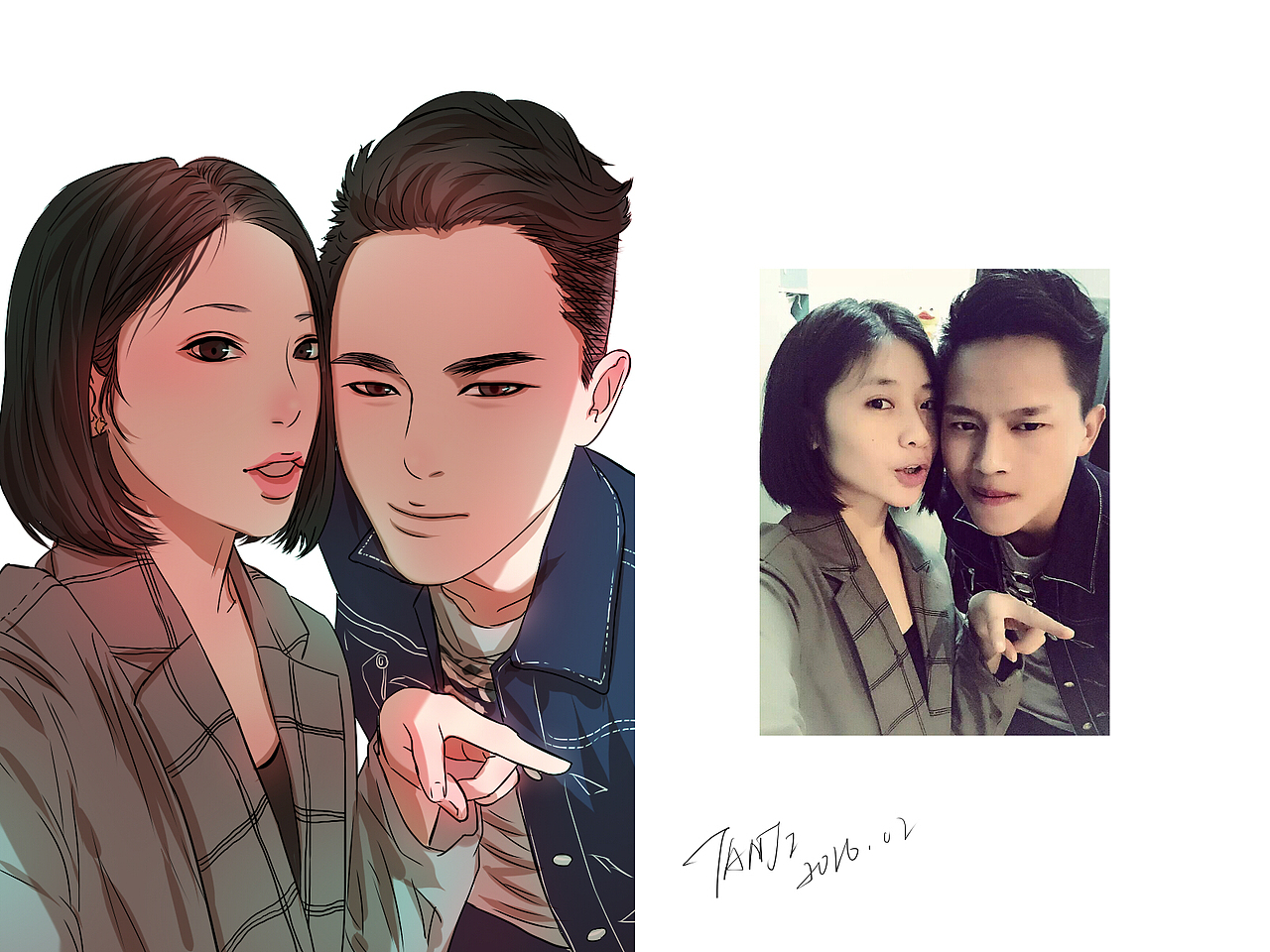 漫画肖像（图ZNDM3MzMzNjQ=） - 商业插画 - 站酷设计师贪吉原创素材 - 站酷ZCOOL
